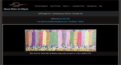 Desktop Screenshot of marciaweberartobjects.com